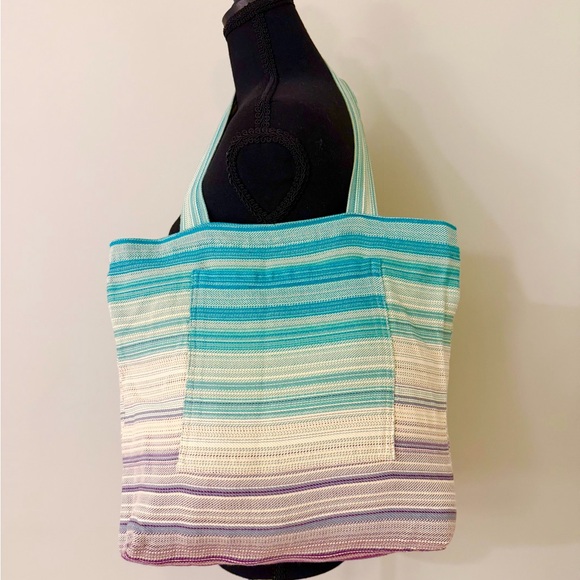 Butterfly Baby Woven Wrap Carrier | Rainbow Stripe | Made in USA - Picture 9 of 9